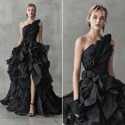 black wedding dress